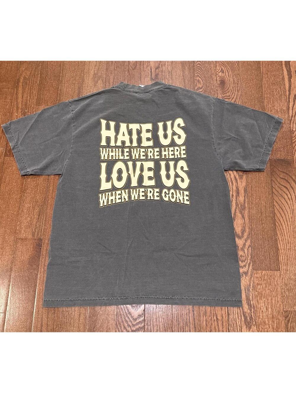 Y2K Hate Us While Were Here Mens Large Tee Shirt Streetwear Men Shakawear
